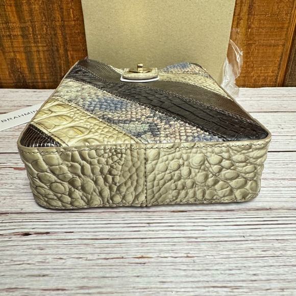 Brahmin Marley Small Leather Crossbody - Anthracite Flashback - Picture 9 of 10